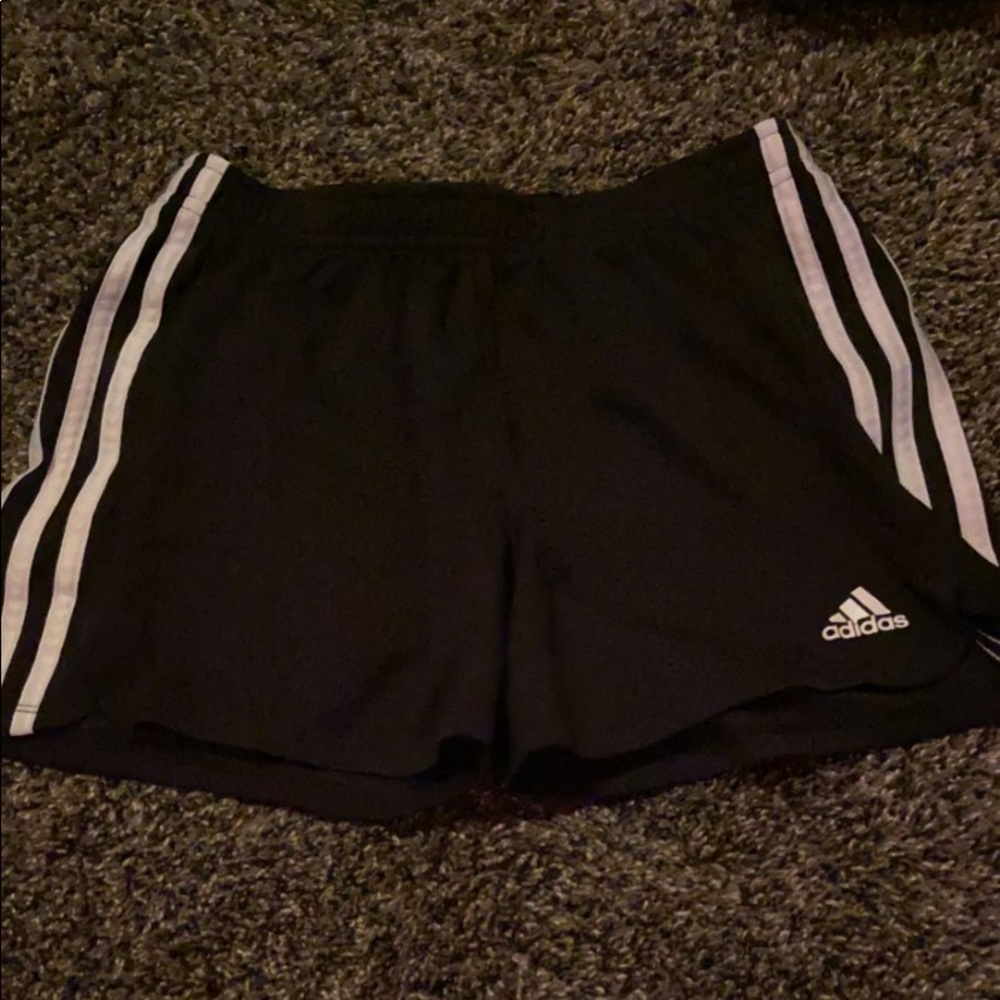 YL adidas black shorts